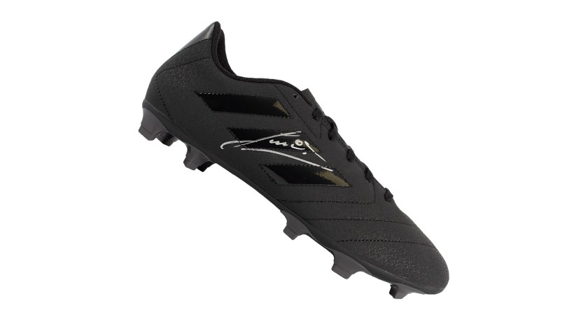 Ruud Gullit Signed Black Adidas Blackout Boot