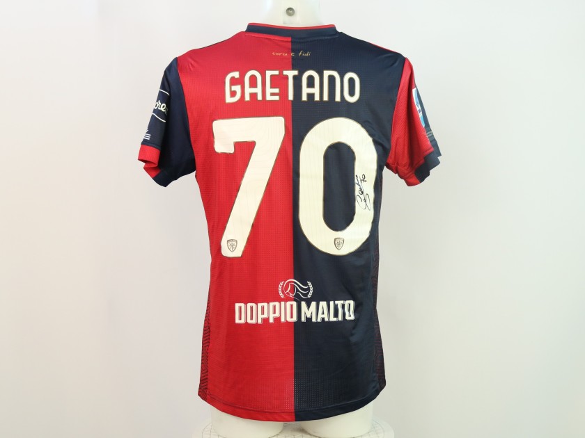 Gaetano's Signed Unwashed Shirt, Parma vs Cagliari 2024