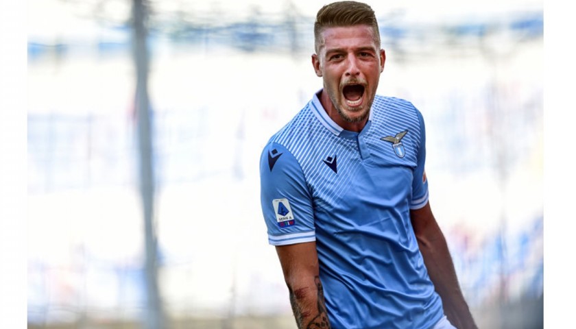 Milinkovic-Savic's Lazio Match Shirt, 2020/21