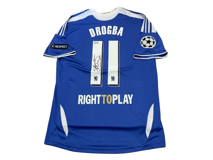 Maglia replica firmata di Didier Drogba per il Chelsea FC 2011/12