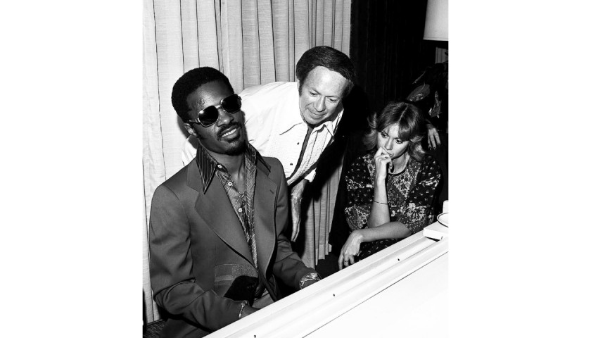 Signed Stevie Wonder Photograph by James Fortune 