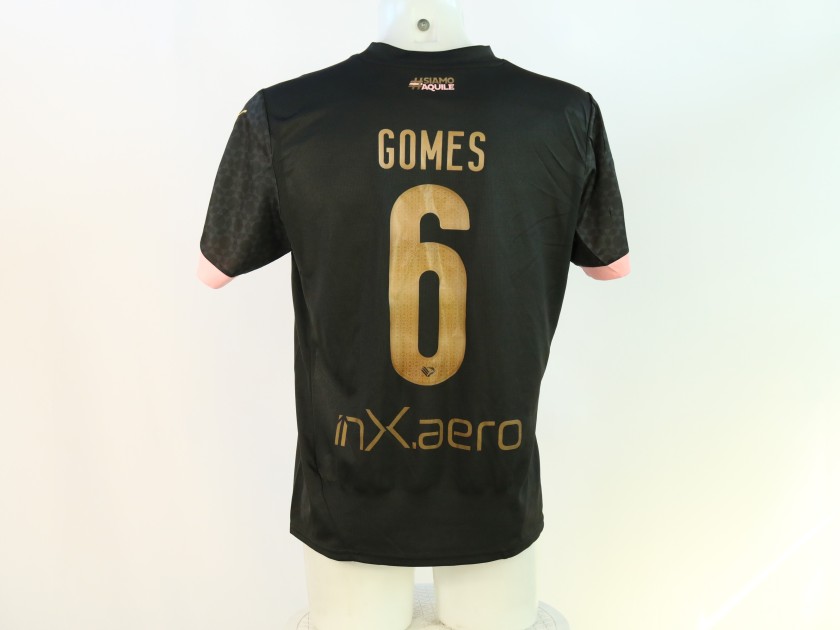 Gomes' Carrarese vs Palermo Unwashed Shirt, 2024