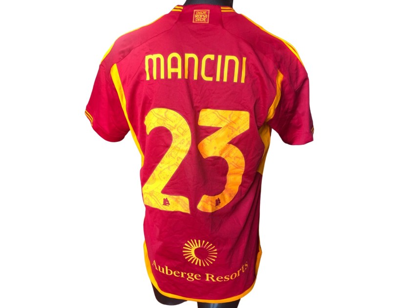 Maglia indossata Mancini, Roma vs Inter 2024 (unwashed)