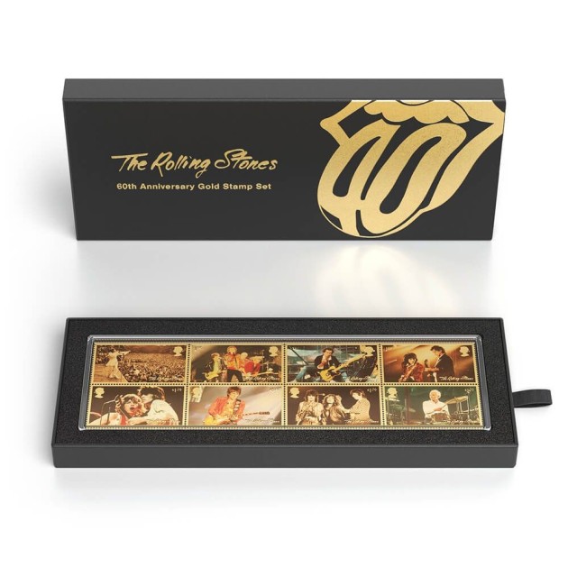 Royal Mail - Gold Stamps of The Rolling Stones