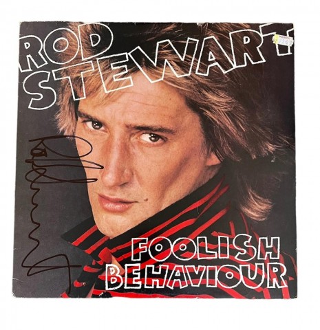 Rod Stewart Signed 'Foolish Behavior' Vinyl LP