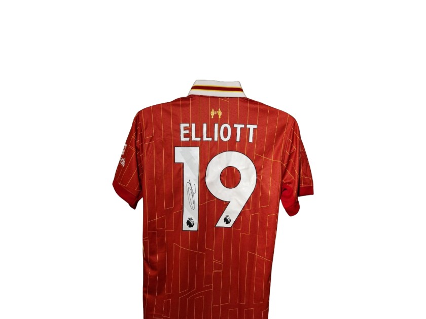Harvey Elliott Signed Liverpool 2024-25 Home Football Shirt
