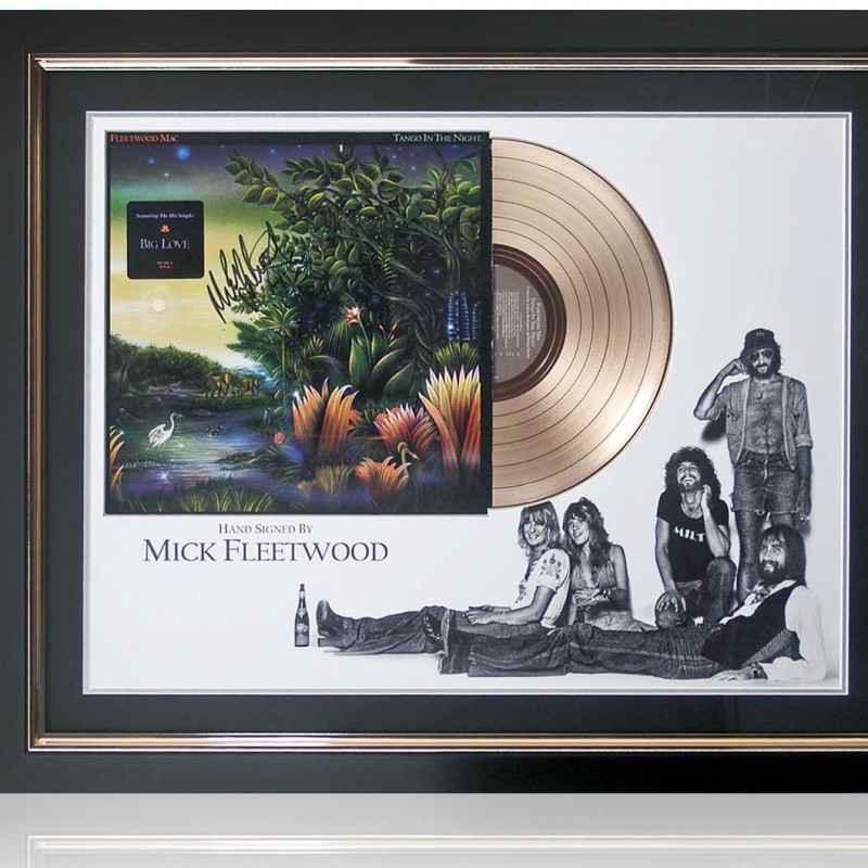 Fleetwood Mac Signed Gold Record Presentation
