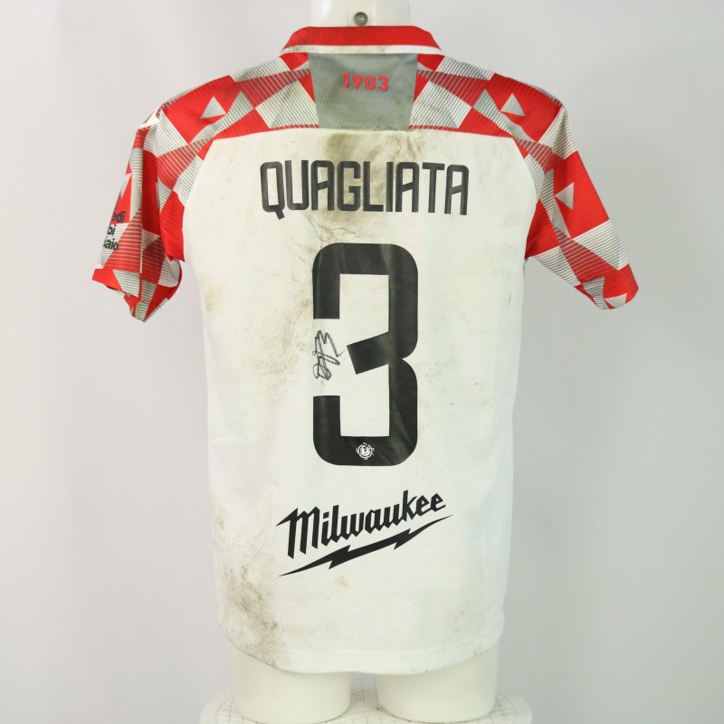 Quagliata's Signed Unwashed Shirt, Modena vs Cremonese 2024