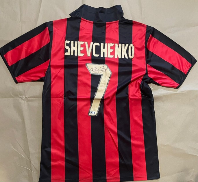 Andriy Shevchenko's AC Milan 2003/04 Signed Replica Shirt 