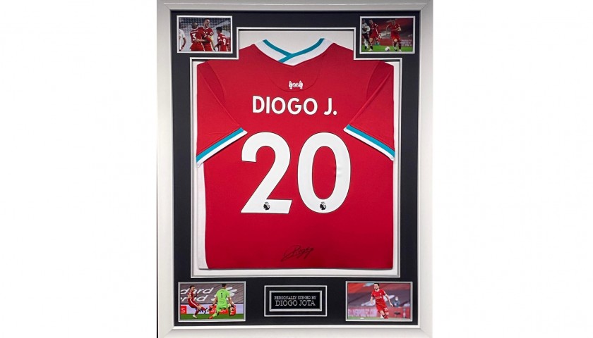 Liverpool Football Shirt Signed by Diogo Jota