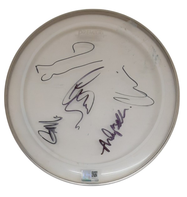 Oasis Signed Drumskin