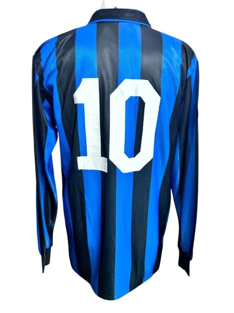 Matthaus' Inter Match-Worn Shirt, 1989/90