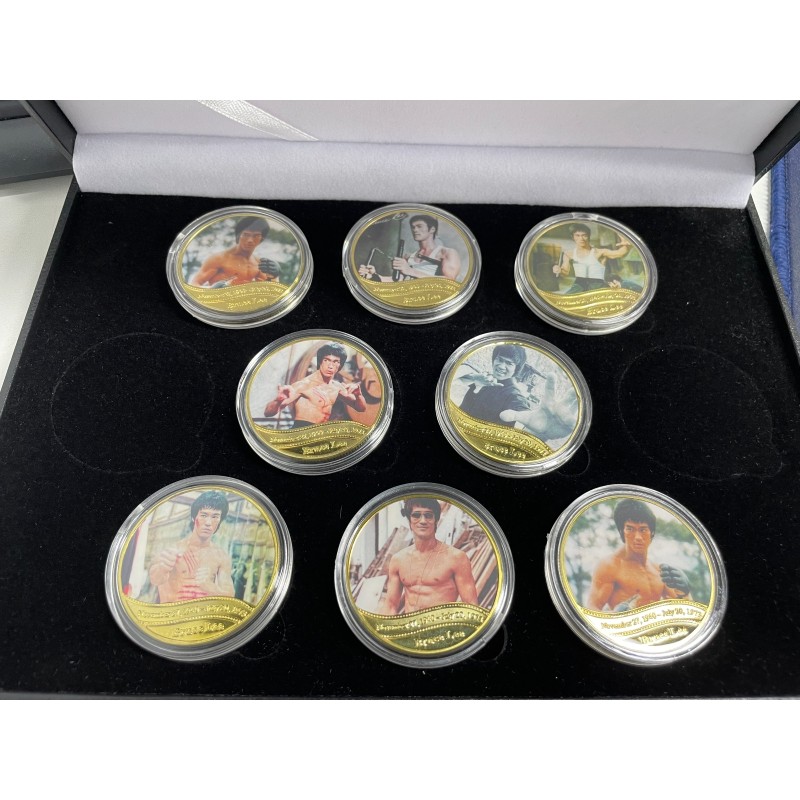 Bruce Lee Gold Plated Coins Box Set