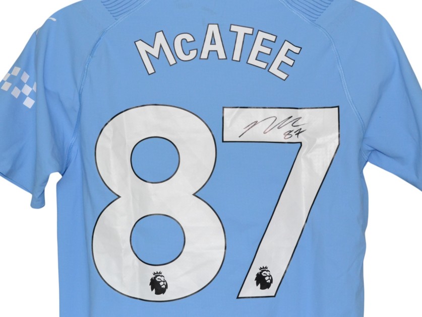 Signed James McAtee Premier League Printed Manchester City 2023/24