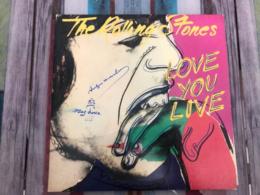 Love you Live - Rolling Stone Signed by Andy Warhol
