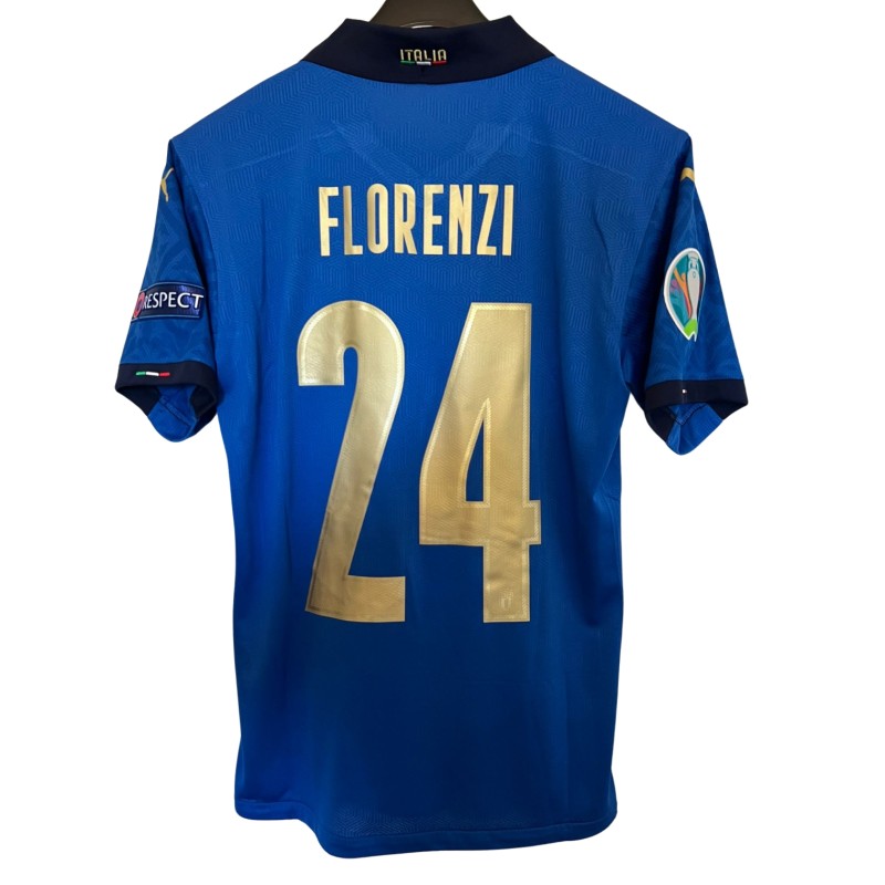 Florenzi's Match-Issued Shirt, Italy vs England Final EURO 2020