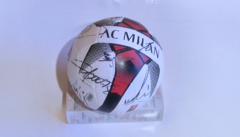 AC Milan White Signed Ball