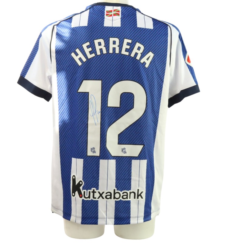 Herrera's Signed Unwashed Shirt, Real Sociedad vs Elche 2026