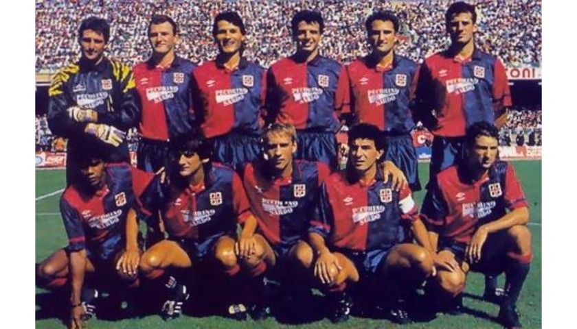 Cagliari No. 10 Match-Issued Shirt, 1991/92