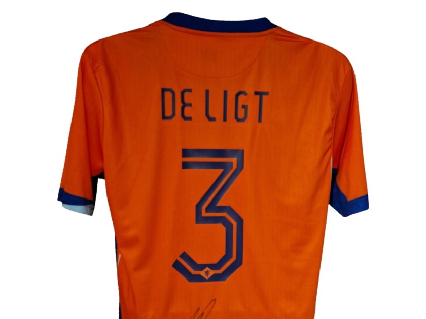 Matthijs De Ligt Signed Netherlands 2024-25 Football Shirt