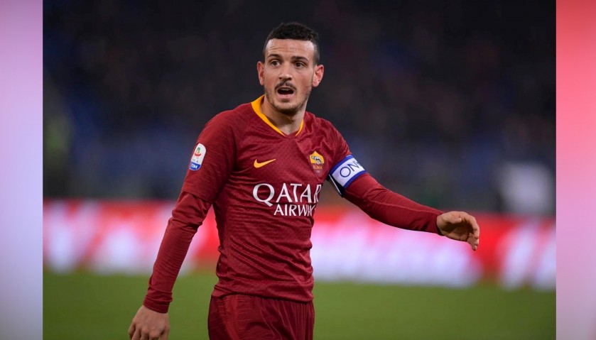 Florenzi's Worn Shirt with Special UNICEF Patch, Roma-Inter 2018