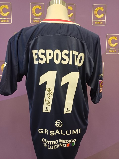 Esposito's AZ Picerno Signed Issued Shirt, 2025/26