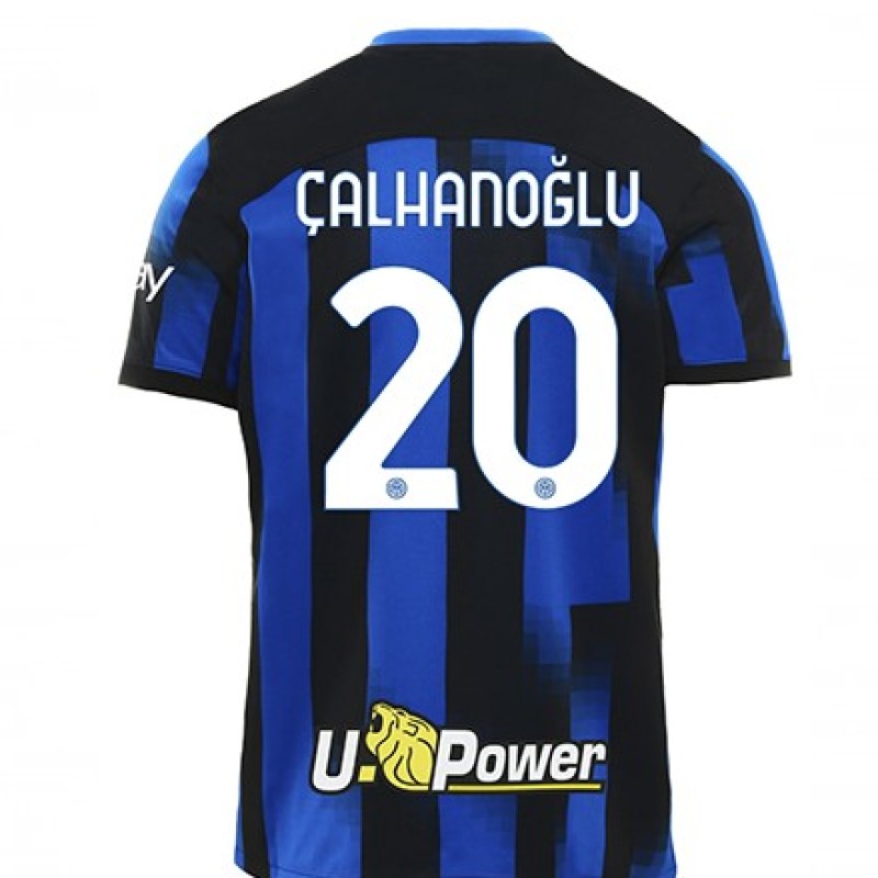 Calhanoglu's Inter 2023-2024 Signed with Personalized Dedication Shirt - 'Ninja Turtles' Special Edition