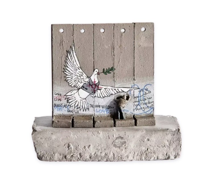 "Souvenir Wall Five Part Large (Peace Dove)" by Banksy