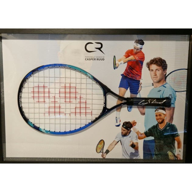 Casper Ruud Signed and Framed Tennis Racket