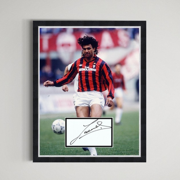 Ruud Gullit's AC Milan Signed Display