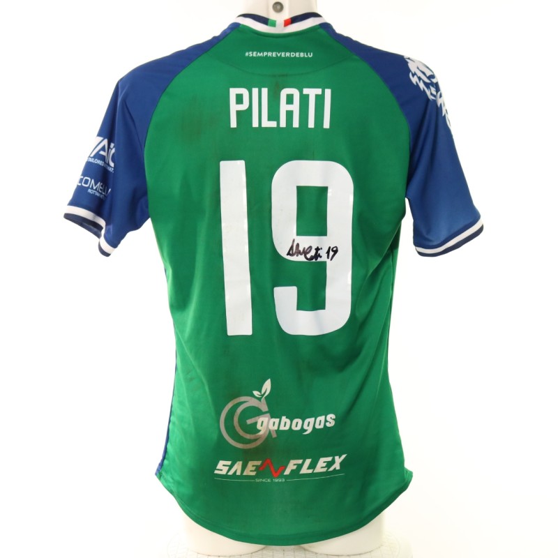 Pilati's Feralpisalò vs Pro Patria Signed Unwashed Shirt, 2025