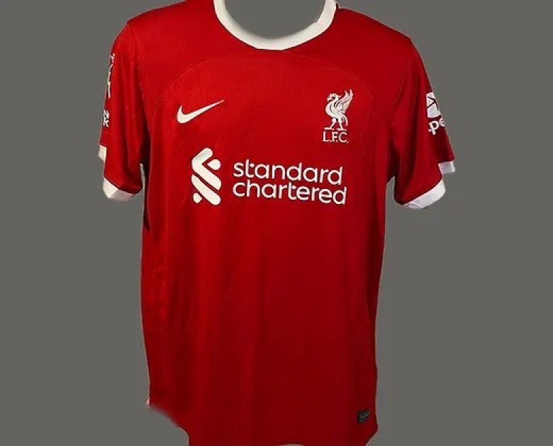 Wataru Endo's Liverpool 2023/24 Signed and Framed Shirt - CharityStars