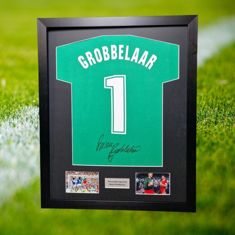 Bruce Grobbelaar Signed Liverpool T-Shirt Framed COA
