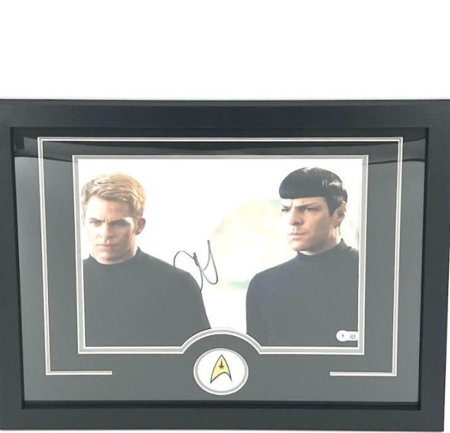 Fotografia "Star Trek" incorniciata - Autografata da Chris Pine