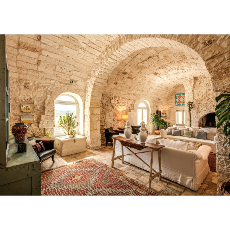One-Night Stay for 2 People with Dinner at Masseria Cervarolo in Ostuni, Puglia