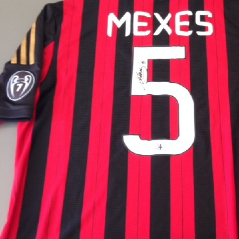 Milan fanshop shirt, Mexes, Serie A 2013/2014 - signed