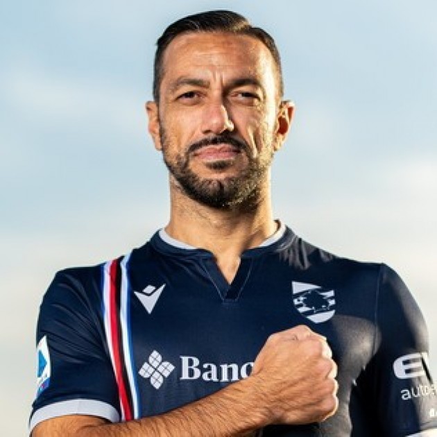 Quagliarella Official Shirt, Sampdoria-Lazio 2022 - CharityStars