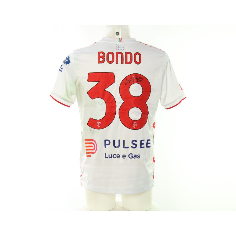 Bondo's Signed Unwashed Shirt, Bologna vs Monza 2025