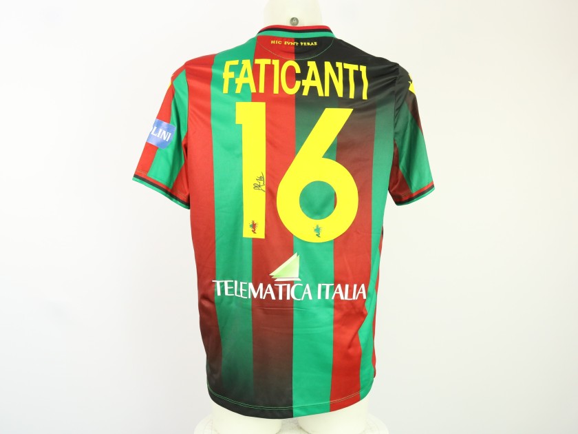 Faticanti's Match Worn unwashed Signed Shirt, Ternana vs Ascoli 2024 
