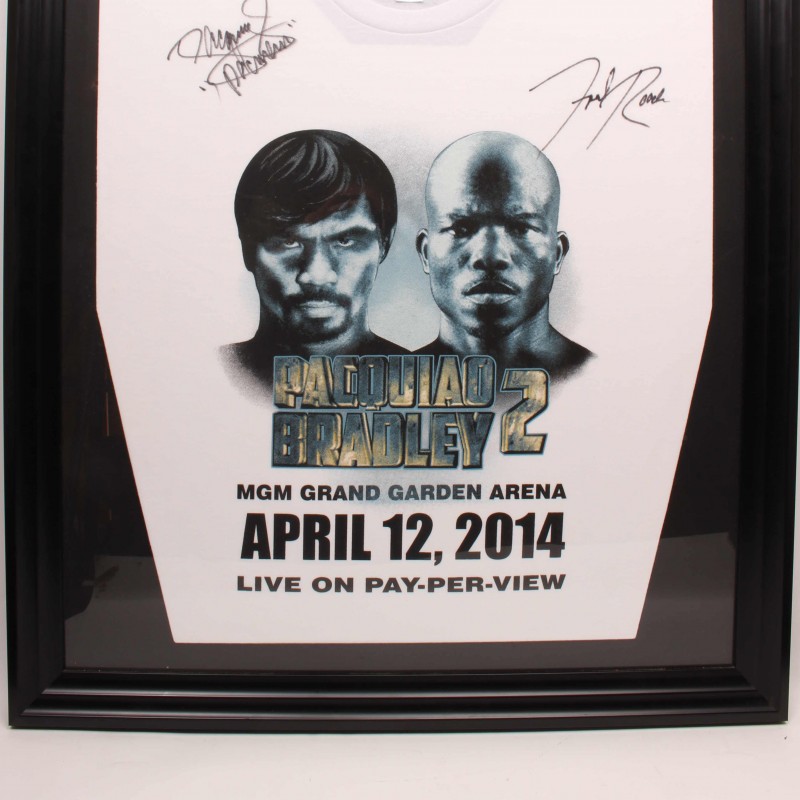 Manny Pacquiao and Freddie Roach Signed & Framed Shirt