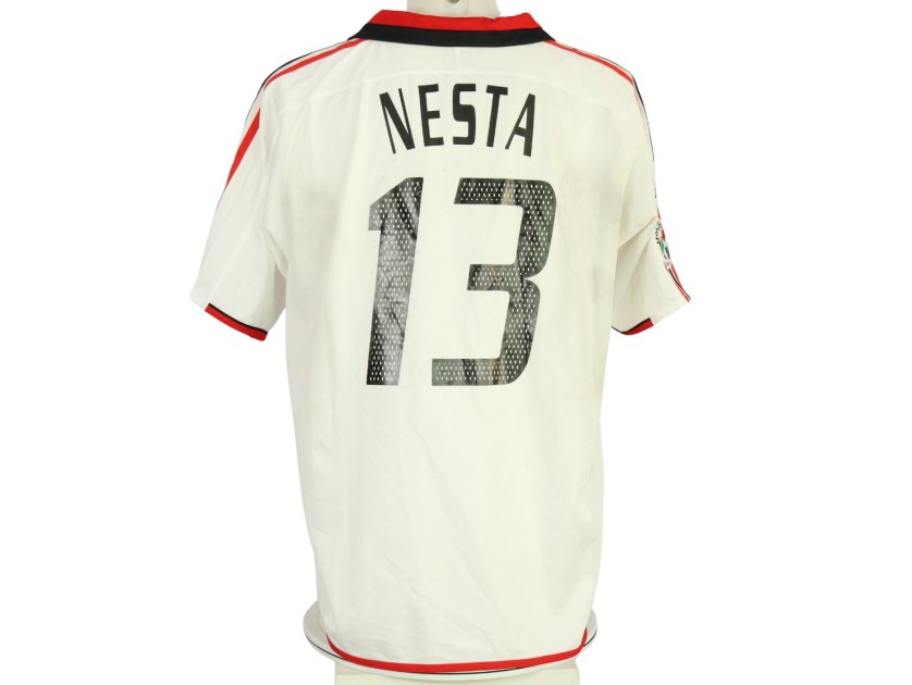 Nesta's Milan Match-Issued Shirt, 2003/04