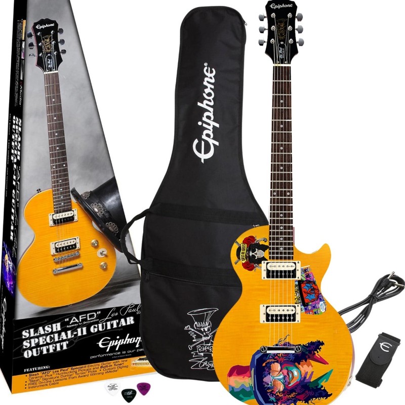 Chitarra Epiphone Les Paul autografata da Slash dei Guns N'Roses