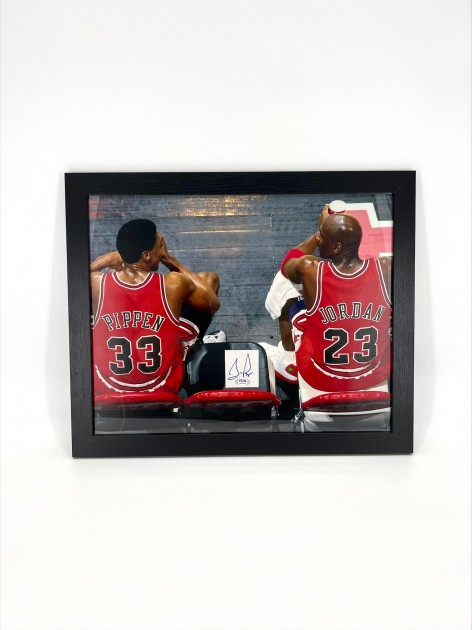 Scottie Pippen Signed and Framed Picture
