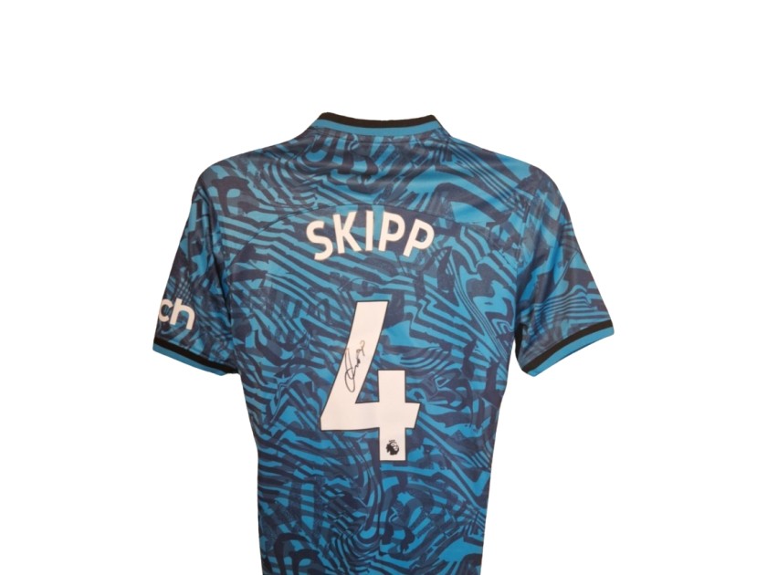 Oliver Skipp Signed Tottenham Hotspur Official 2022-23 Third Football Shirt