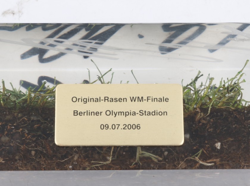 Original Olympiasdion Berlin clump - Signed by 2006 World Champions players