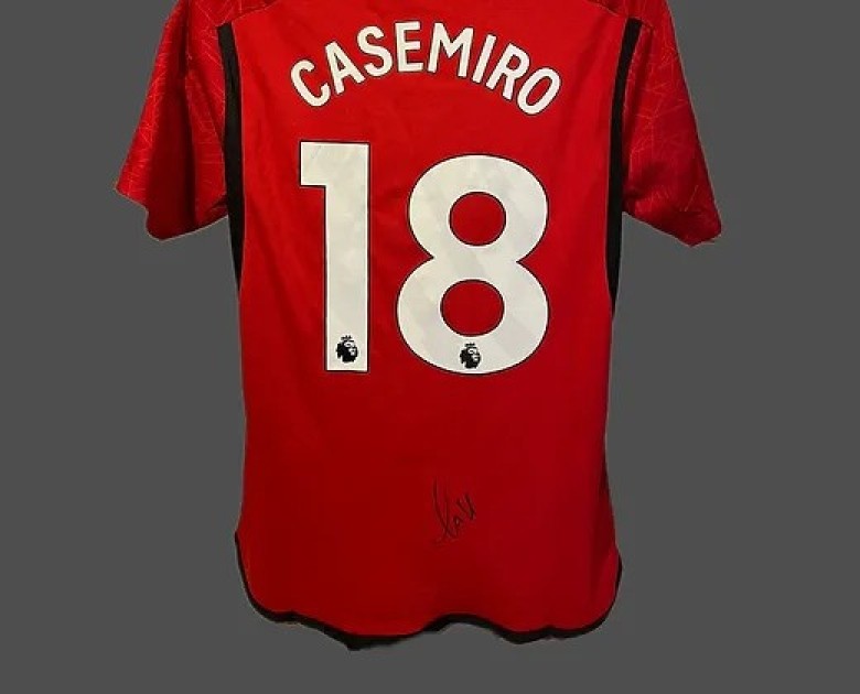 Casemiro's Manchester United 2023/24 Signed and Framed Shirt 