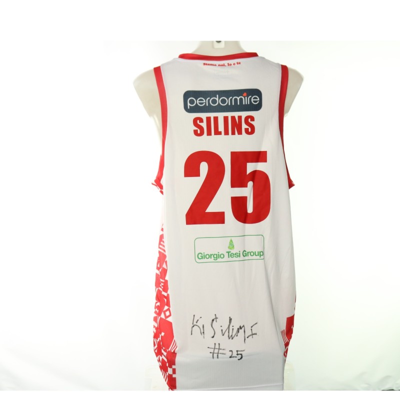 Completo Silins Unwashed Estra Pistoia vs Olimpia Milano, 2025 - Autografato