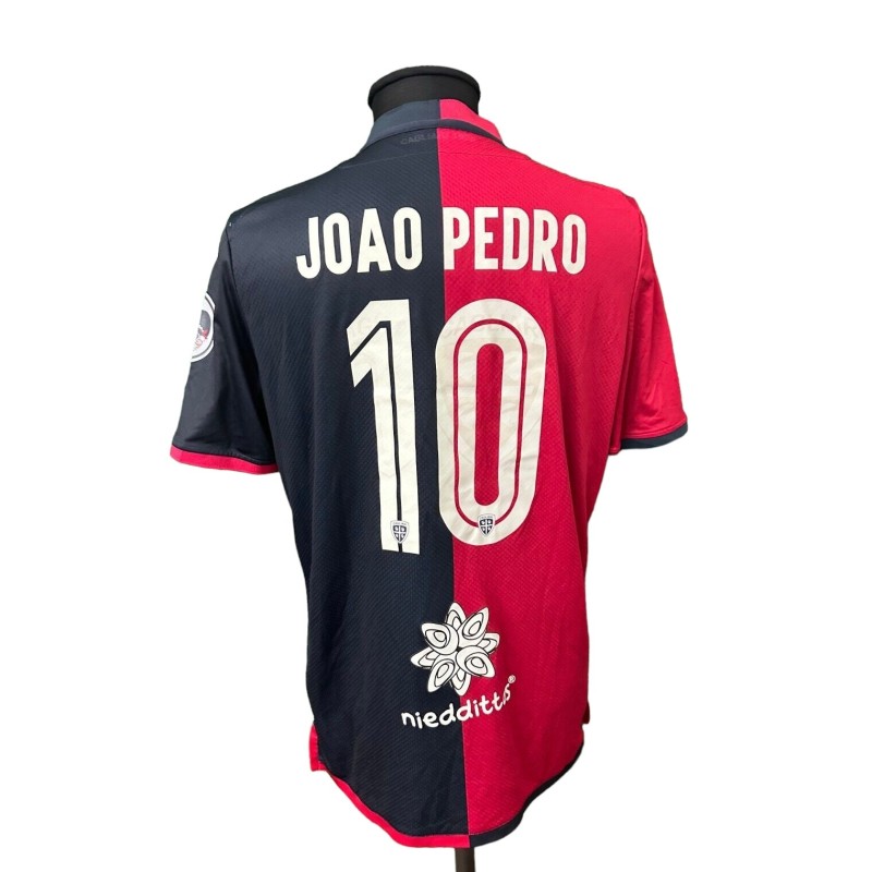 Joao Pedro's Cagliari Match-Worn Shirt, 2018/19