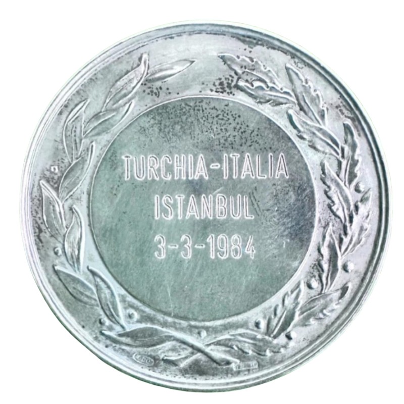 Medaglia Ufficiale FIGC Turchia vs Italia, 1984