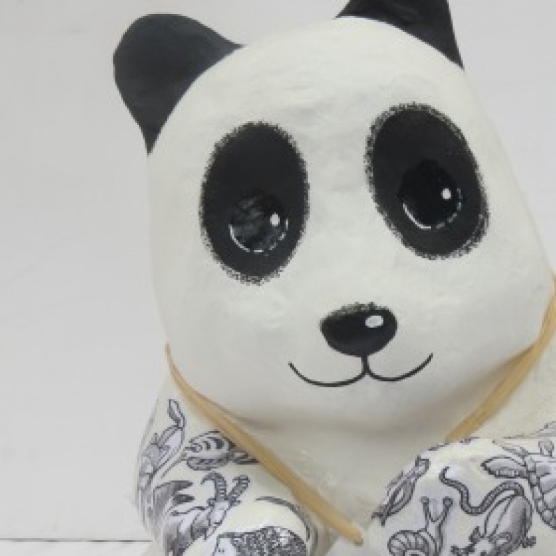 Panda "in bianco e nero" personalizzato da Federico Gemma